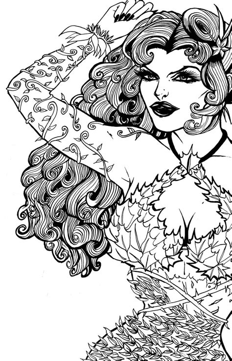 Poison Ivy Coloring Pages At GetColorings Free Printable