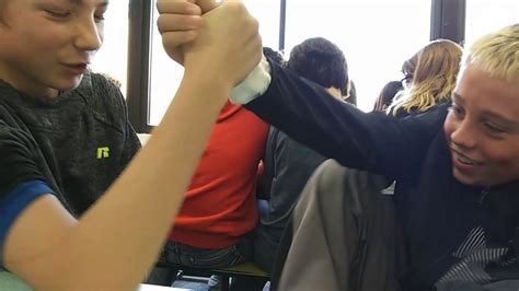Arm Wrestling With Strongest Kid In Class Youtube