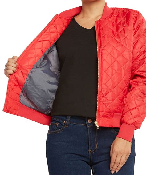 Ag Womens Quilted Bomber Jacket By 9 Crowns Essentials Ebay