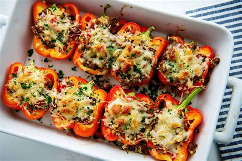 Low Carb Italian Stuffed Peppers That Low Carb Life