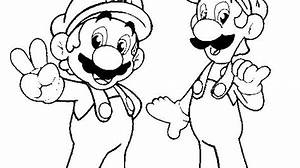 Print And Coloring Page Super Mario And Luigi For Kids Super mario