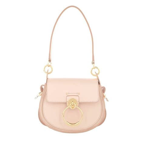 Chloé Tess Shoulder Bag Small Leather Softy Pink In Rosa Fashionette