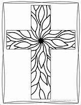 Coloring Cross Religious Adults Printable Printables Want sketch template