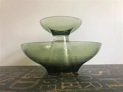 S Hazel Atlas Glass Company Avocado Green Textured Etsy Glass