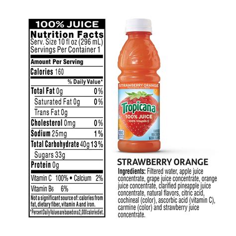 34 Tropicana Orange Juice Ingredients Label Labels For Your Ideas