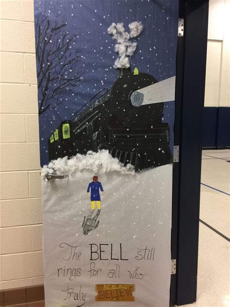 Polar Express Door Idea Door Decorating Contest Christmas Classroom