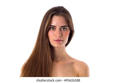 Naked Woman Long Hair Foto Stok Shutterstock