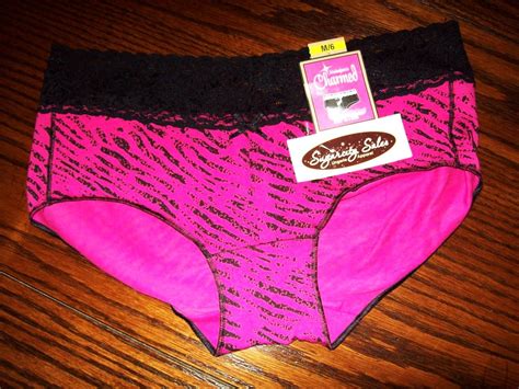 Nwt Maidenform Charmed Cotton Hipster Panties W Lace Wband Pink Animal