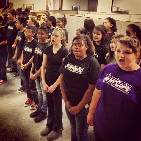The Mccombs Middle School Choir Stops By The Dmps Offices As They Tour