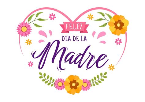 Premium Vector Feliz Dia De La Madre Illustration With Celebrating