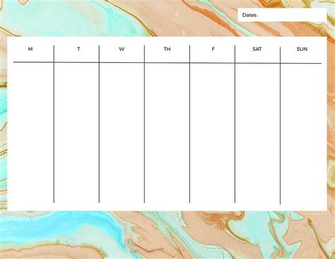 printable blank weekly calendar - printable blank weekly calendar ...