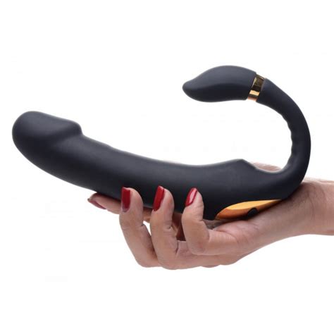 X Pleasure Pose Come Hither Silicone Vibrator With Poseable Clit Stimulator Extremerestraints
