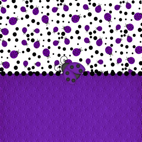 Purple Ladybugs Digital Art By Dmiller