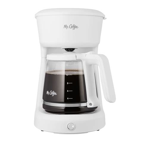 Mr Coffee 12 Cup Coffee Maker With Easy Onoff Led Switch White