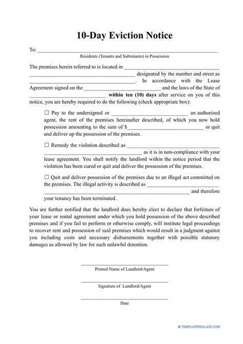 Free Virginia Eviction Notice Forms Process Laws Word Pdf Eforms Free