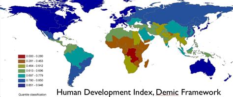 Human Development Index Vivid Maps