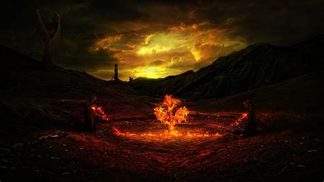 Fantasy Fire Wallpapers Wallpaper Cave