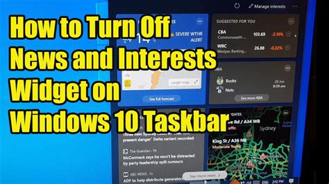 Windows 10 How To Easily Turn Off News And Interests Widget On Taskbar