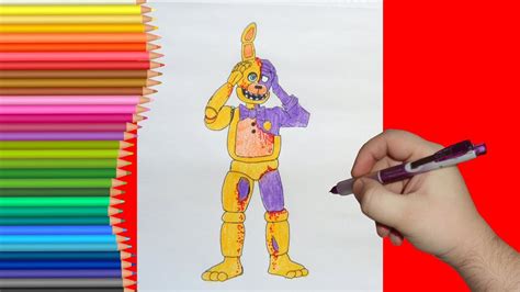 How To Draw Purple Guy In Spring Bonny Как нарисовать Фиолетового