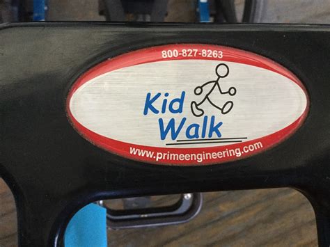 Gait Trainer Kidwalk Ii Walking Aid Blue Aluminium Frame Sold As Is