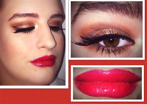 Remake Of Brown Smokey Eyes And Red Lips Remake Redcolourweek Smokey Eye Red Lips Smokey Eye