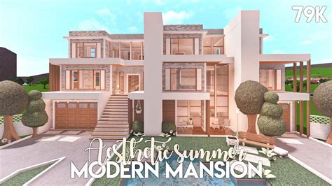 56 Sensational Aesthetic Modern House Bloxburg Mansion Pictures