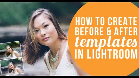 How to create before & After templates in Lightroom - YouTube