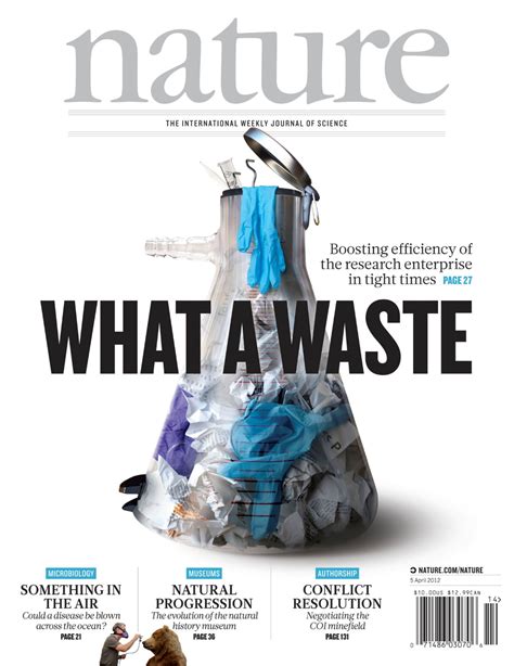 A Cover Illustration For Nature Magazine Showing A Rubbish Bin Turning