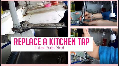 Untuk menghilangkan keran lama, tutupkan air pada paip di bawah sink atau pada penutup utama ke rumah. Cara Pasang Paip Sinki Dapur | Desainrumahid.com