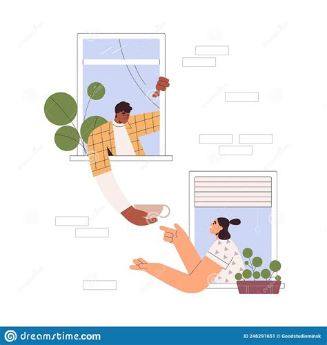 Neighbours Stock Illustrations 437 Neighbours Stock Illustrations Vectors And Clipart Dreamstime