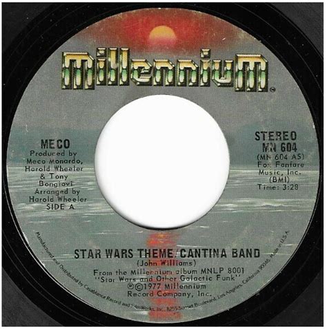 Meco Star Wars Themecantina Band 1977 Terre Haute Pressing Vinyl