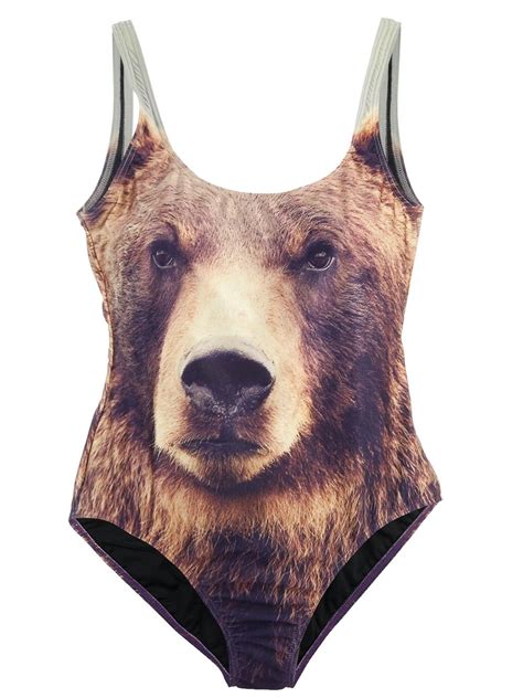 Grizzly Bear Swim Suit Maybe Sharks Are Scared Of Bears Who Doesn