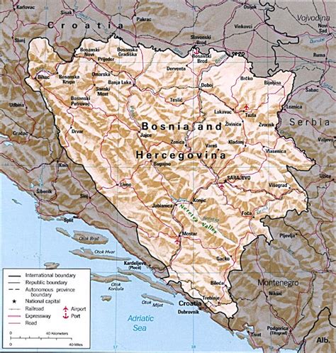 Mapas Da BÓsnia Herzegovina Geografia Total