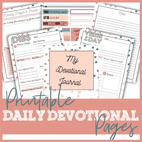 Daily Devotional Printable