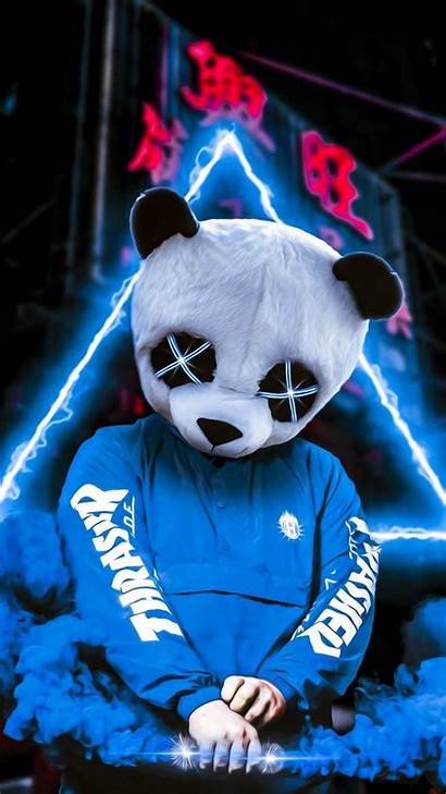 Panda Zedge Iphone Neon Boy Hacker Wallpapers