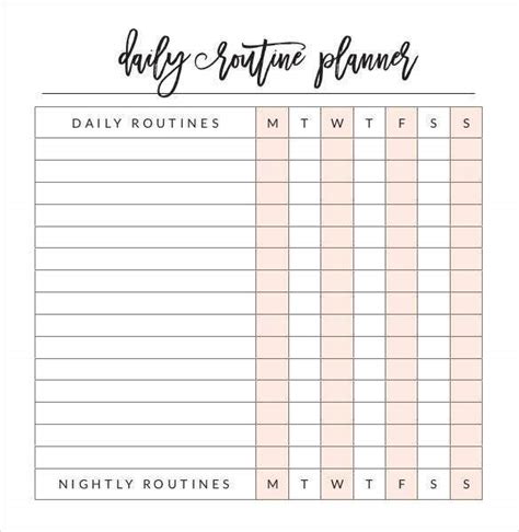 Daily Planner Templates 21 Free Printable Word Excel And Pdf Formats