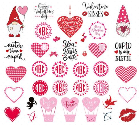 Svg Cut Files For Cricut And Silhouette Valentines Day Svg Cut Files