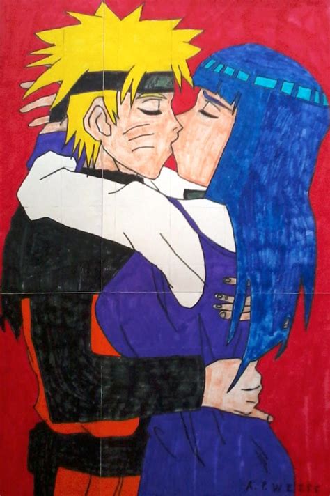Naruto And Hinata Kissing By Weissdrum On Deviantart