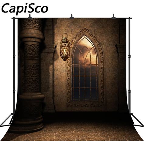 Capisco Retro Castle Indoor Studio Photography Background Computer