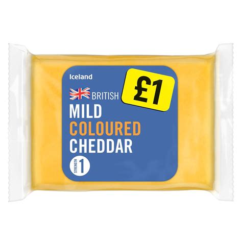 Iceland Mild Coloured Cheddar 180g Cheddar Cheese Iceland Foods