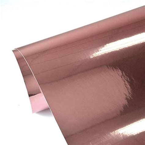 Rose Gold Adhesive Vinyl Sheets Roll Indoor And Ourdoor Use Etsy Uk