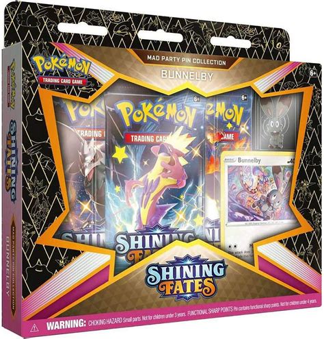 Buy Pokémon Tcg Shining Fates Mad Party Pin Collection Online At