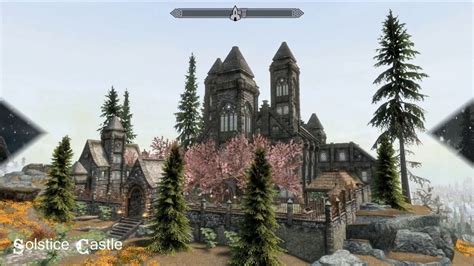 Solstice Castle Skyrim Special Edition House Mod For Pc Youtube