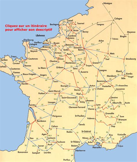 Carte Des Voies Romaines En France - Communauté MCMS™.