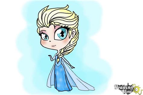 How To Draw A Chibi Elsa From Frozen Drawingnow