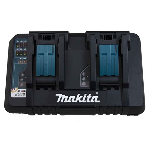 Makita 18v Lithium Ion Dual Port Rapid Battery Charger Dc18rd Makita