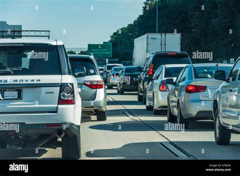 Atlanta, Georgia traffic on I-285 Stock Photo - Alamy