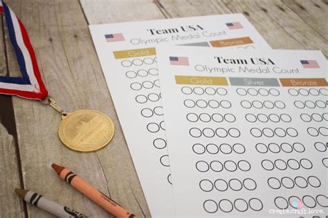 For the best results print these olympic printables onto printable sticker paper, although any paper will do. Olympic Medal Count Printables