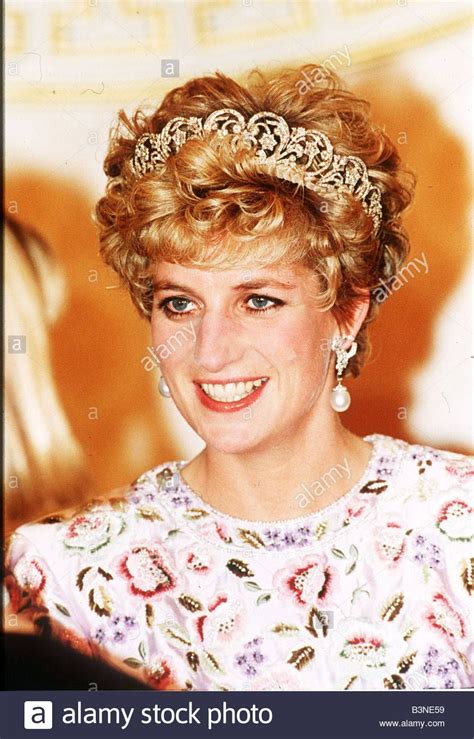 Download This Stock Image Princess Of Wales In Korea Princess Diana