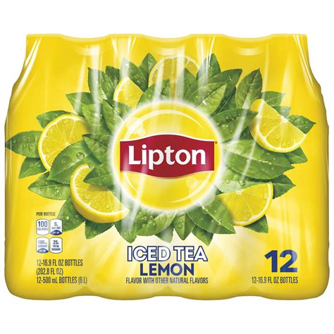 Buy Lipton Lemon Iced Tea 169 Oz 12 Pack Bottles Online At Lowest